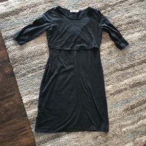 Latched mama grey dress